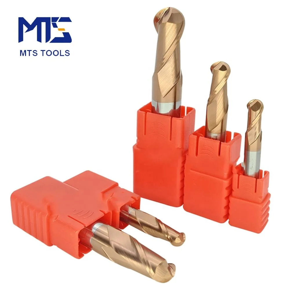 hot carbide spheric milling cutter amana cnc bits aluminum router bit HRC55 2 flute ball nose end mill 4mm alu power end mill