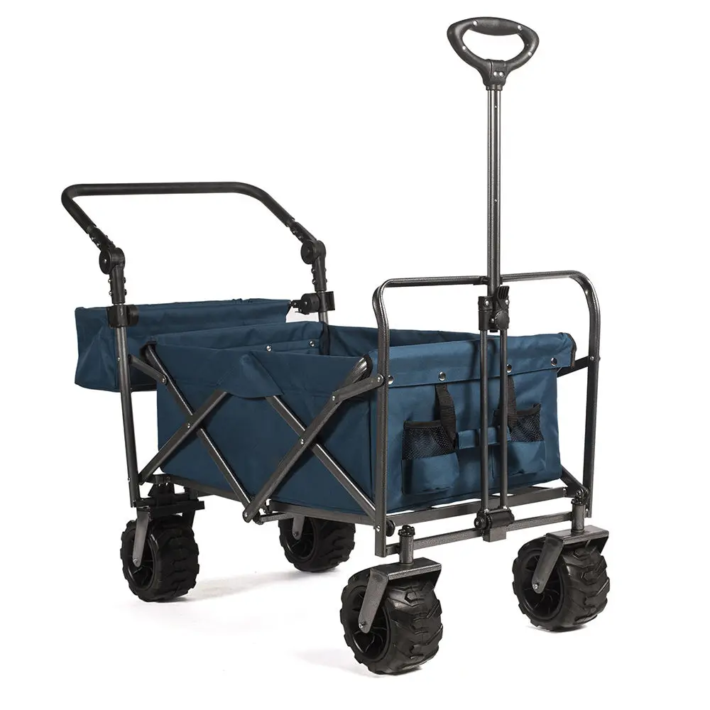 Material Aluminum Alloy Roll Container Polyester Beach Folding Wagon Cart