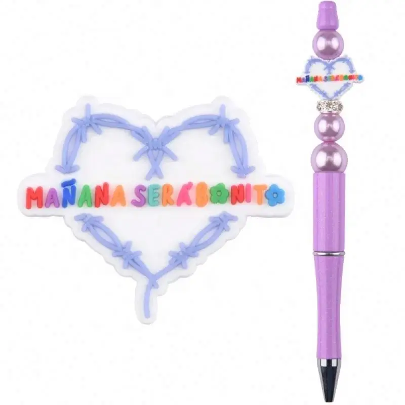 Popular soft funny animal shape high quality custom Silicone focal beads for pen making