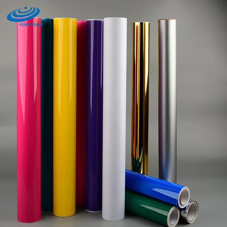 China Wholesale Price Color Inkjet Media Glossy Cutting Plotter Vinyl Rolls