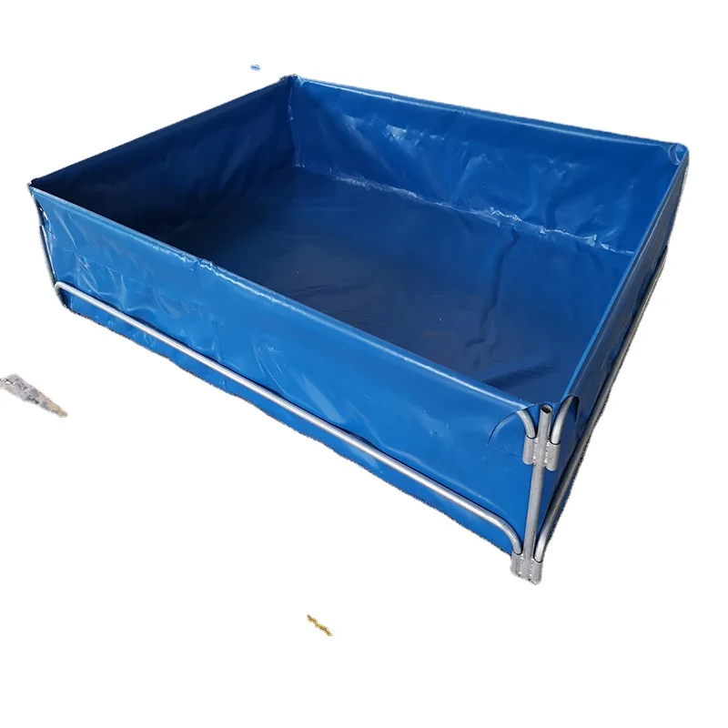 Fish farming equipments Foldable Pvc Tarpaulin Fish Farming Tank Economic Fish Farming Pond Tank