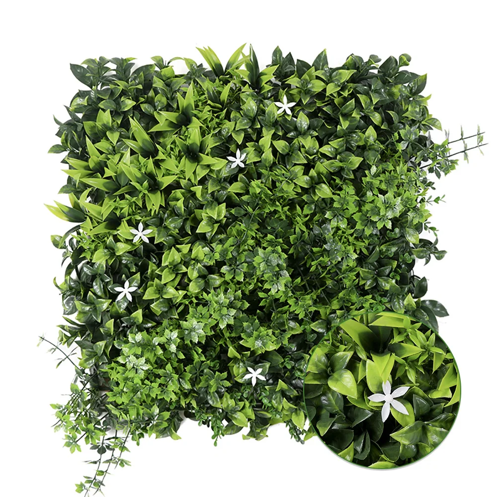 Vertical garden home landscape decor backdrop artificial grass panel plastic green wall plant