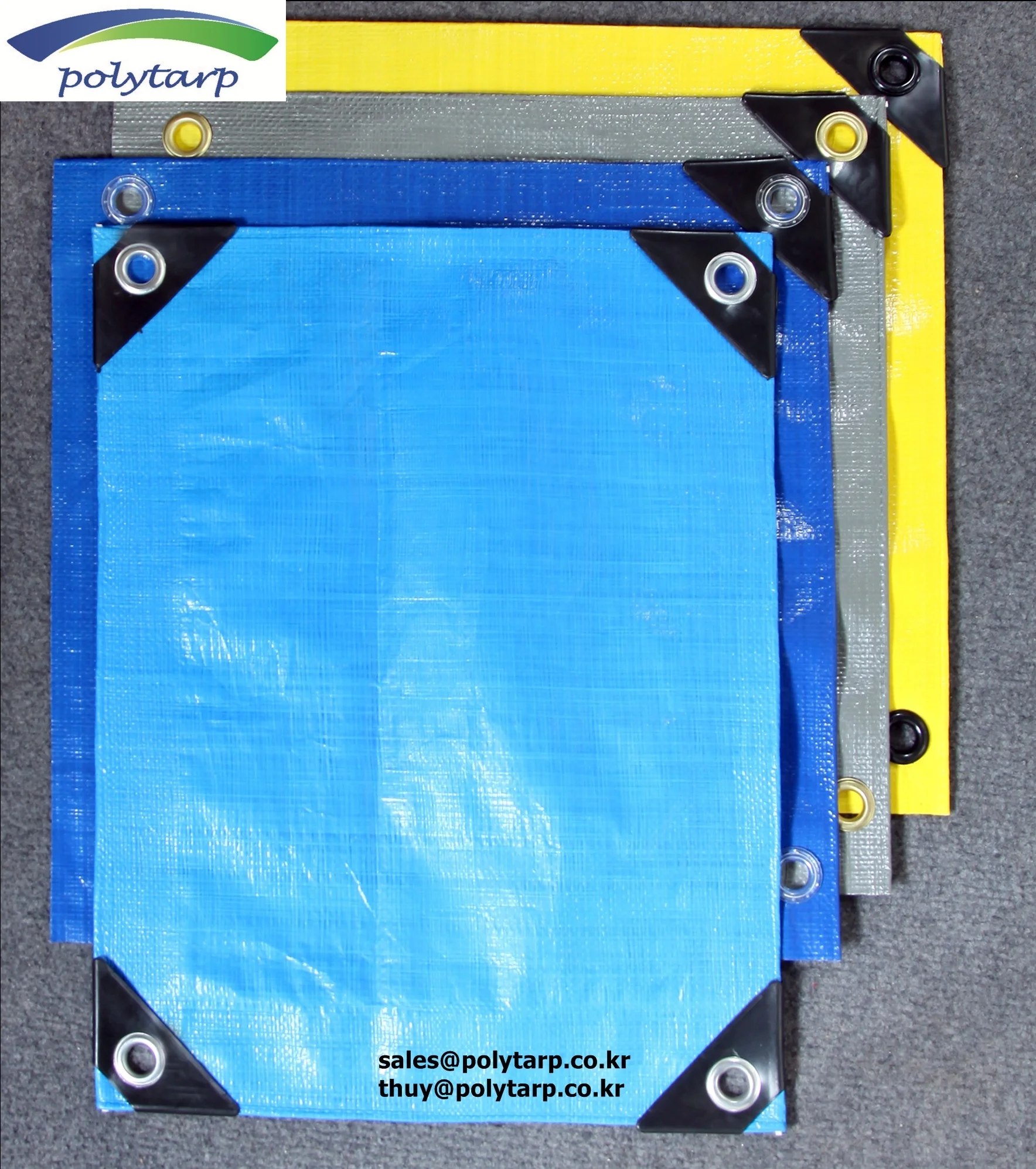 PE ready made tarpaulin made in Vietnam by Korean technology