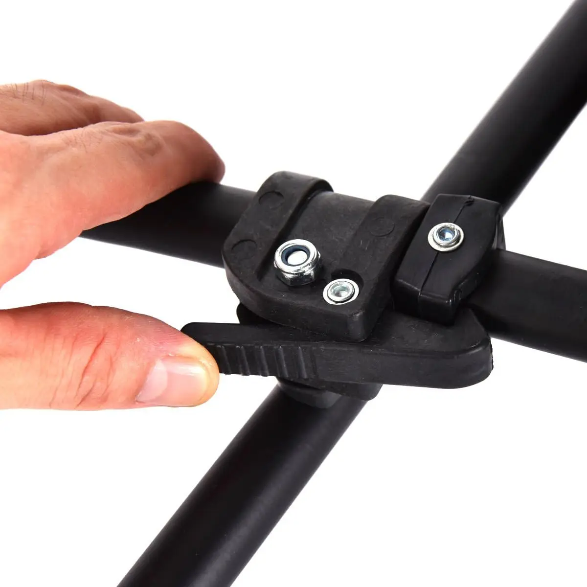 Garden Outdoor Gray Spider Web Folding  Round Bungee Chair Folding Moon Chair