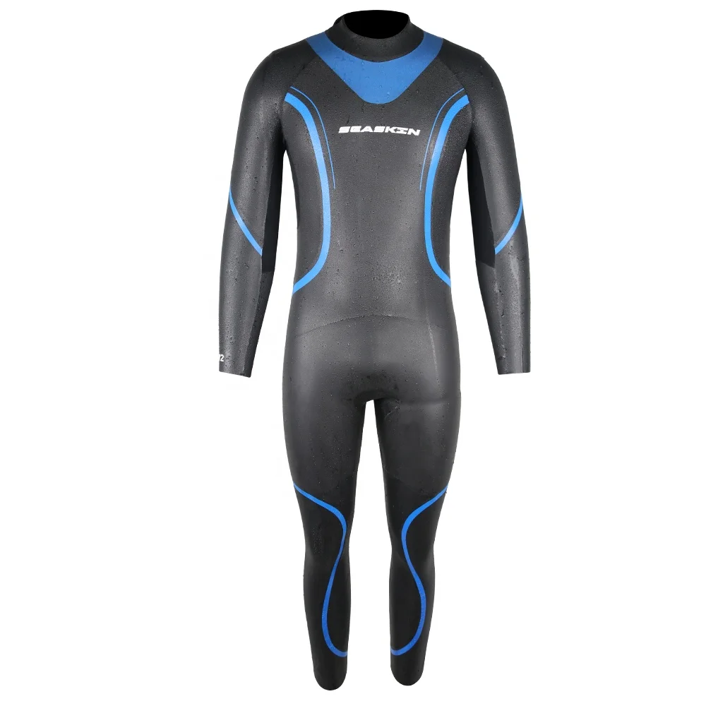 Seaskin 3mm Yamamoto Men Neoprene Triathlon Wetsuits Smooth Skin One Piece Surfing Suit Back Zipper Scuba Diving Suit