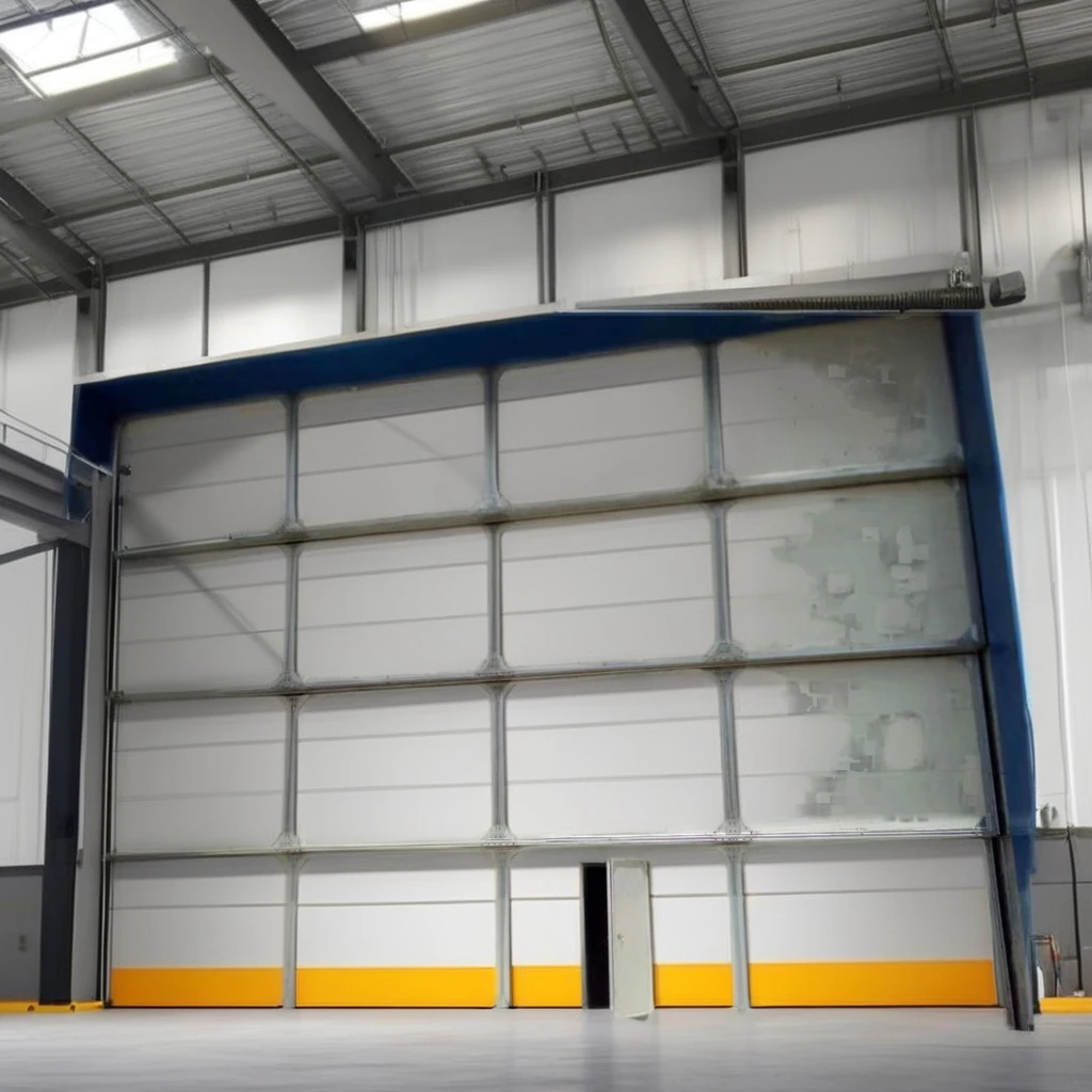 Modern design Anti-pinch hand sectional industrial garage door safety fireproof sectional industrial lifting door