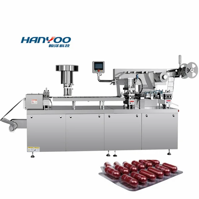 Thermoforming Alu Pvc Blister Packing Machine For Chewing Gums Milk Tablet Blister Sealing Machine