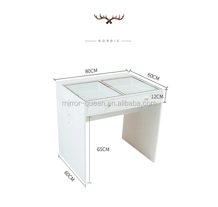 
Причудливый Роскошный профессиональный набор для спальни с кристаллами, стеклянный косметический столик с подвижной светодиодной лампой, зеркало для макияжа для девочек 