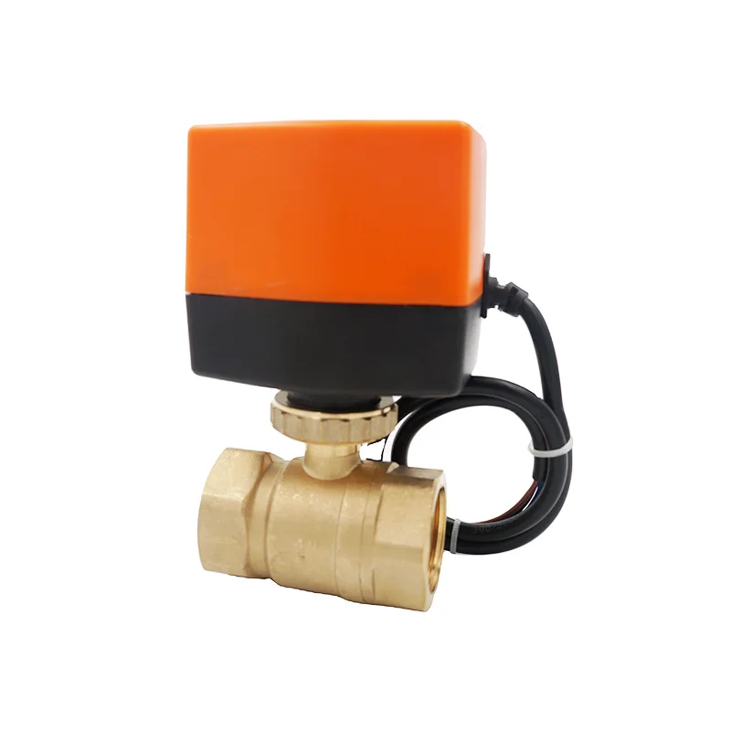 Winvall 110V BPS/NPT Threaded Ball Valve Two Way Motorised Valves 110VAC Electric Actuated 2 Way Motorized Water Flow Ball Valve