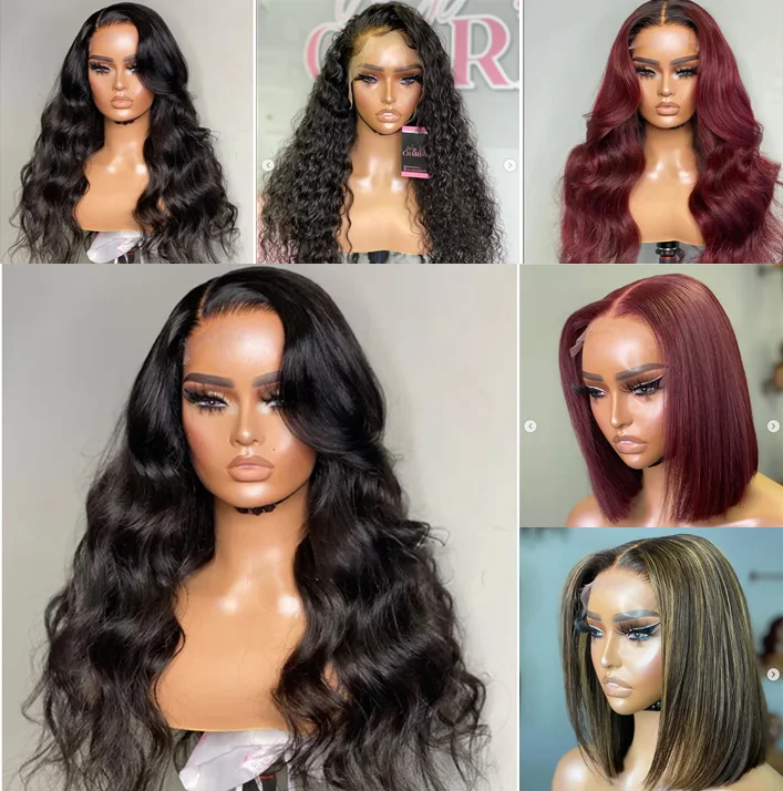 Pre Plucked 5x5 Human Hair Lace Frontal Wig 200% Density Body Wave 13x6 Lace Wig Hd Lace Front Wig With Baby Hair