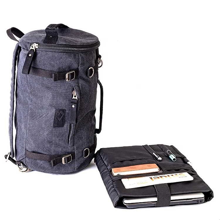 
CUCYMA Hiking Computers Laptop Canvas Bag Men Vintage Backpack Motorcycle Tail Bag 