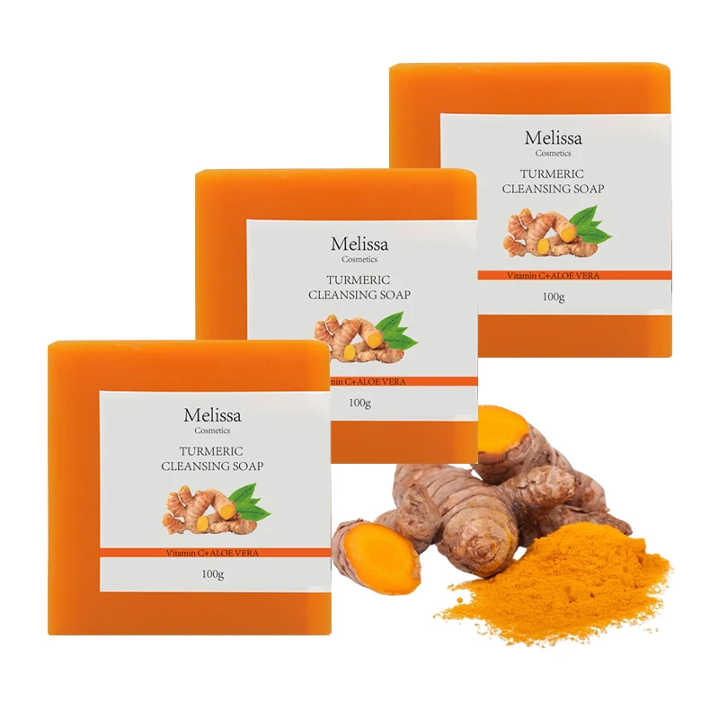 Частная Марка морская соль куркумы органическое эфирное масло отшелушивающее противогрибковое мыло
