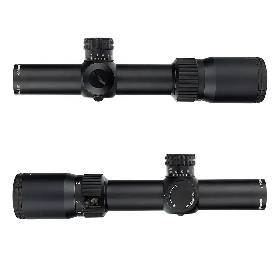 Ohhunt LPVO Optics FFP 1-6x24 IR Optical Sight First Focal Plane Red Illumination Tactical Scope