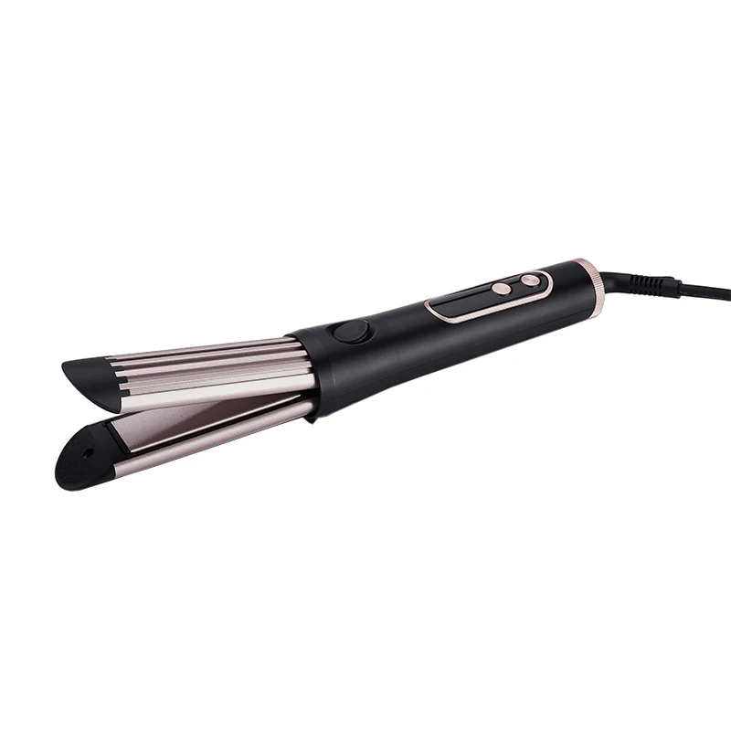 2021 new style PTC heating plate LED display hair straightener professional hair straightener maker 3 in 1 Curl and straightenre
