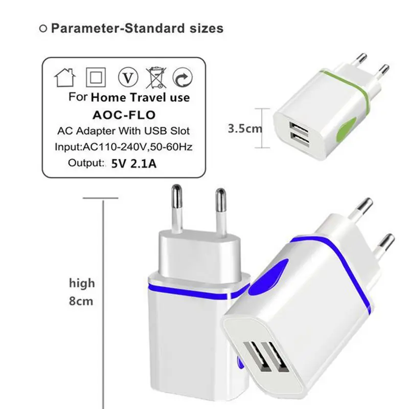  Оптовая продажа зарядное устройство для мобильного телефона с 2 USB-портами iPhone и