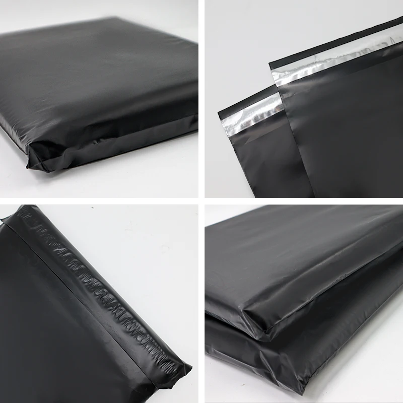 Custom Black Plastic Pecyclable Express Bag Poly Mailer LDPE Waterproof Shipping mailing bag