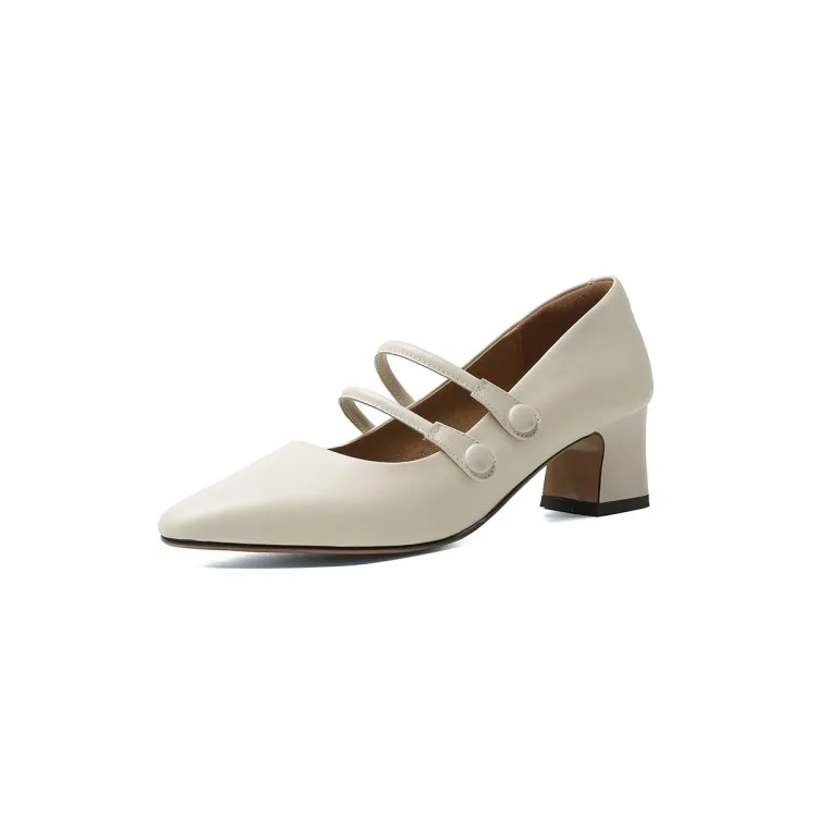 2021 New arrivals cross strap shoes women low heels ladies mid size heels shoes women chunky short heel shoes