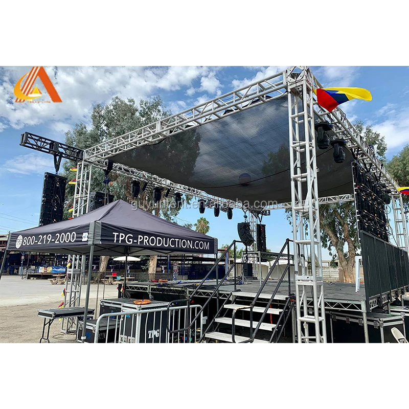 Portable Event Stages  Aluminum Stage for Concert Event 1.22*1.22m  1*2m Outdoor Performance Stage Platform