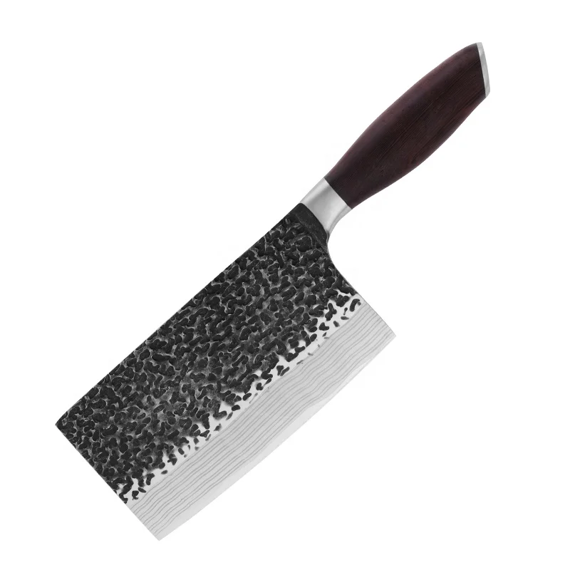 kitchen knives High Quality Stainless steel kitchenware hand forged knife accessories Cleaver knife with Damascus pattern