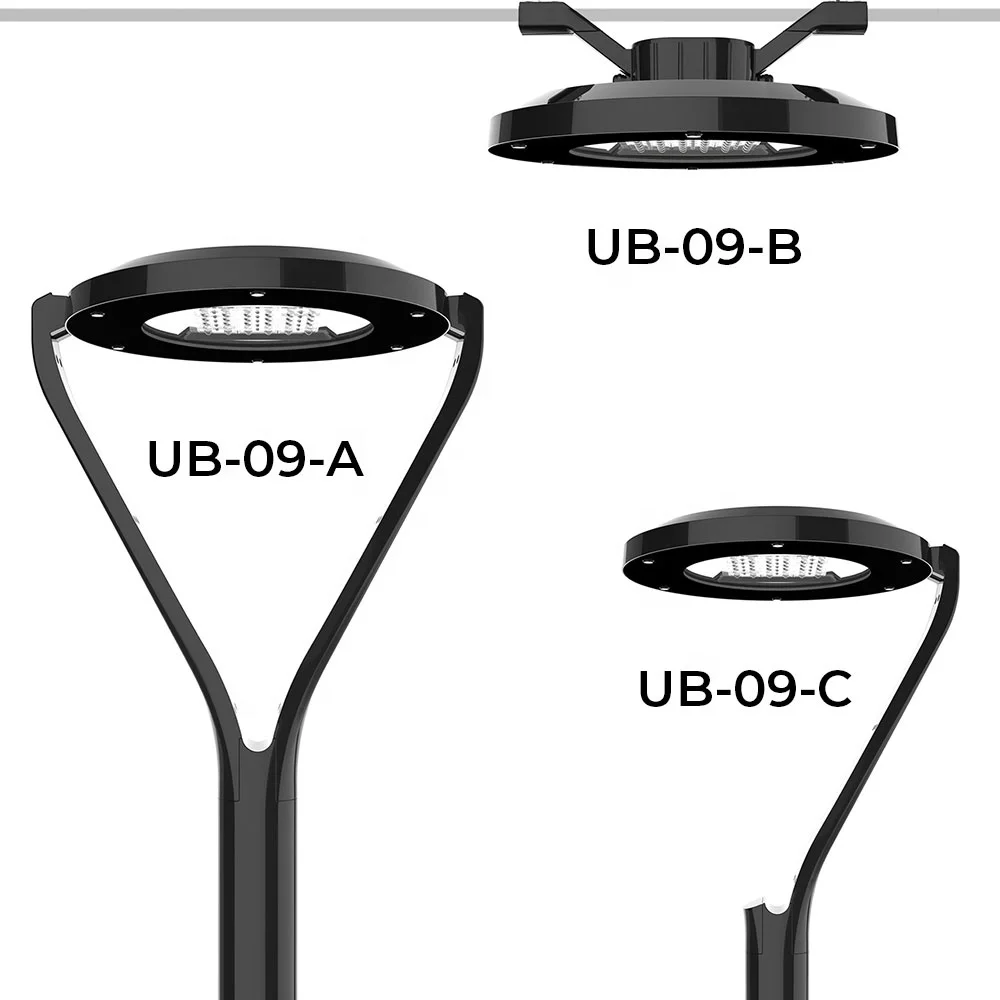 Factory Directly Supply High Quality Factory Die Casting IP66 Waterproof 100W Led Garden Lights Post Top Garden Lamp