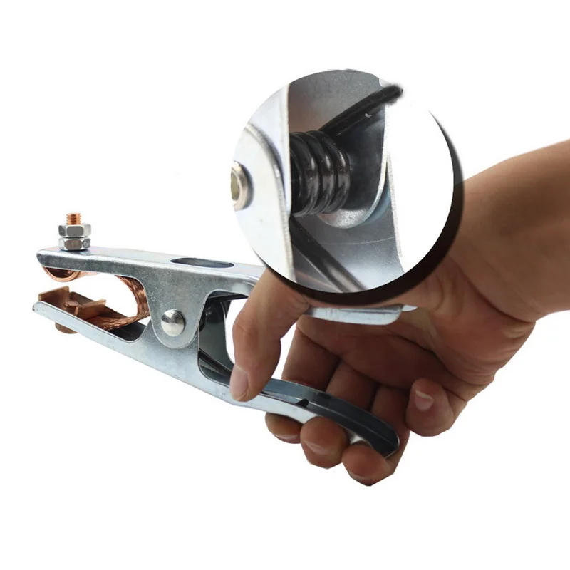 1pcs 300Amp Welding Ground Clamp Welding Electrode Holder Earth Ground Cable Clip for Welding Clamps Welder Tools