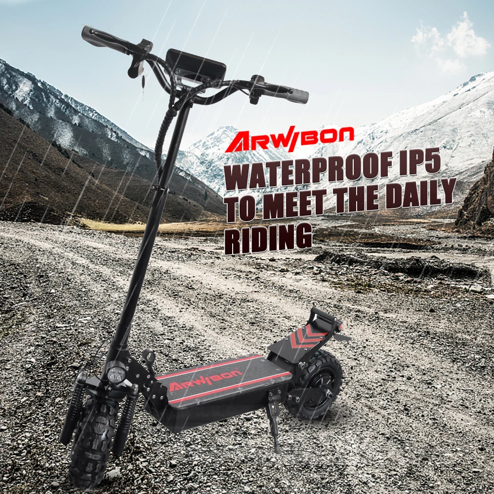Arwibon Q30 USA/EU Stock Hydraulic Suspension escooter e scooter 11 inch Heavy Duty  Fast Electric Scooter