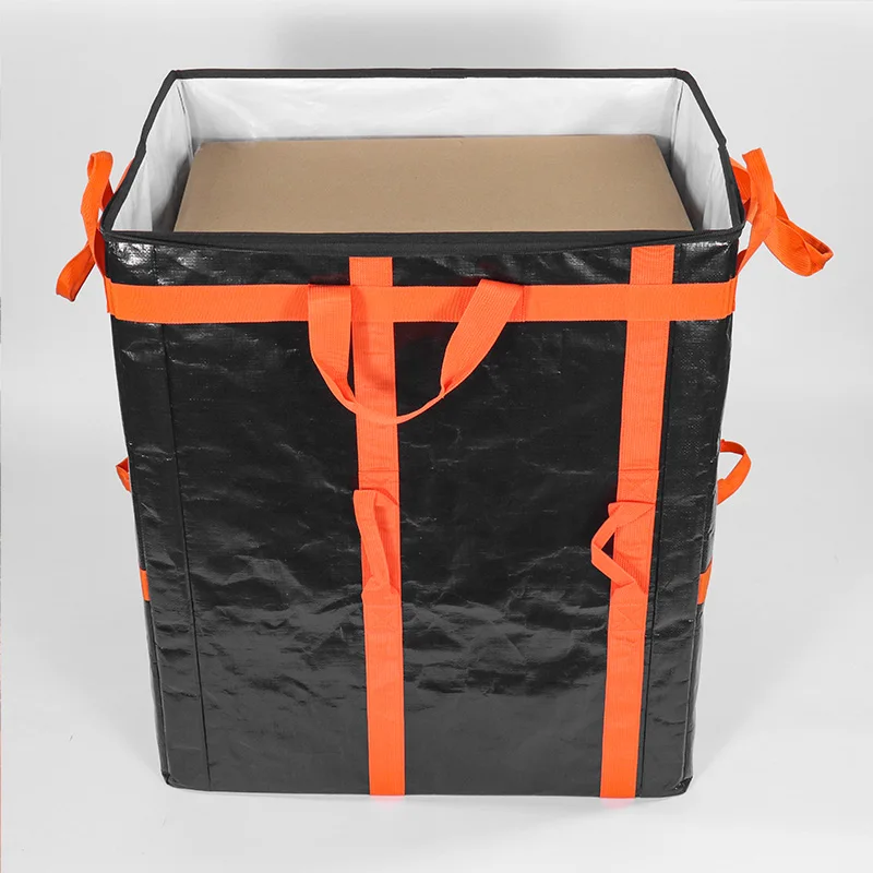 PP PE Woven Large Folding Express Courier Bag Foldable  Logistic Delivery Tote Bags For Driver Carrier Sorta