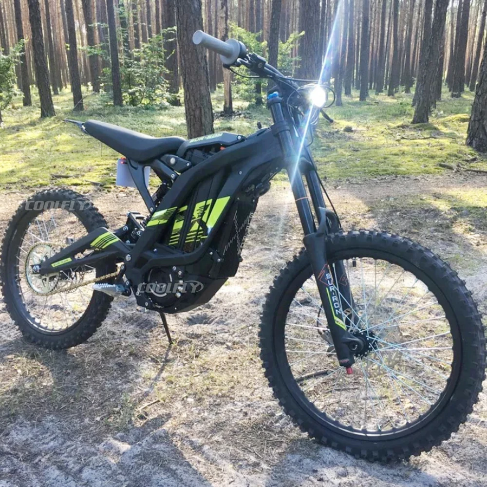Big power bomber motorcycle 60v 5000w 5400w fat tire electric mid motor 3 speed light bee x sur ron e bike