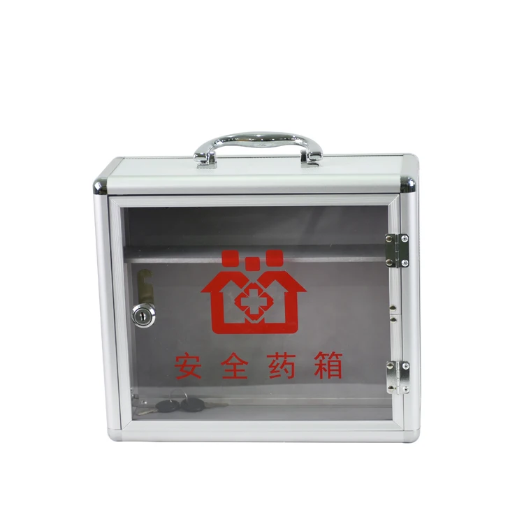 First Aid Metal Box Pharmacy Wall Mountable First Aid Kit