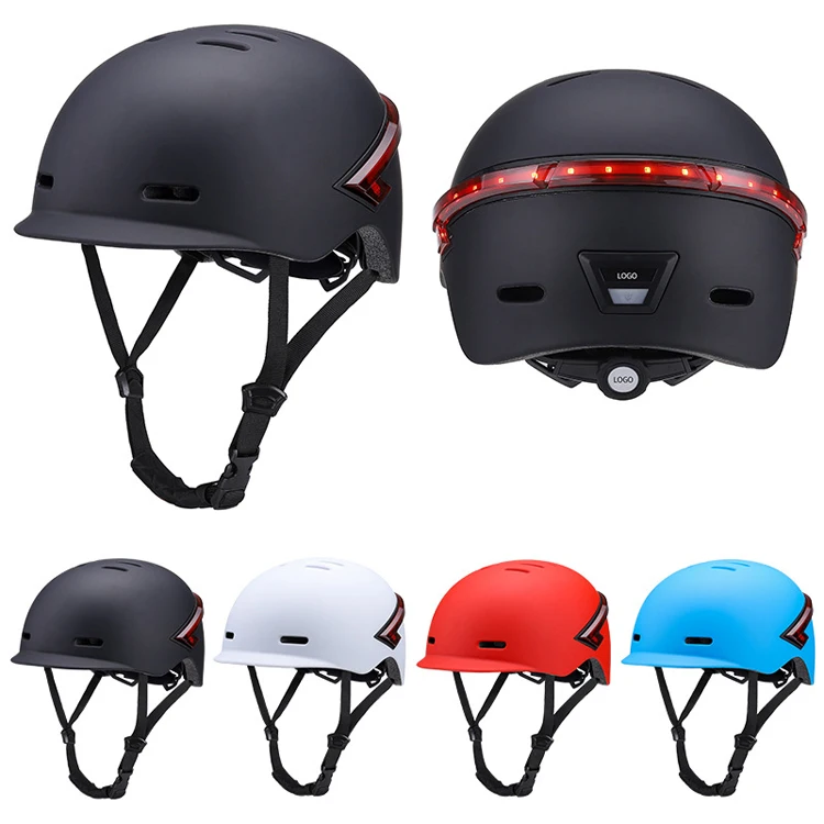 Headlight Smart Helmet With USB Charging Led Light Headlamp and remote control MTB Road Bicycle Cycling adjustable Safety Helmet