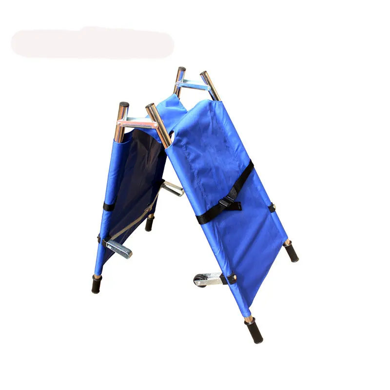Factory made medical emergency stretcher bed thickened double folding stretcher