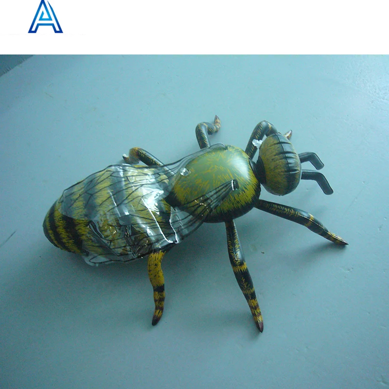 Cheap durable customizable vinyl PVC air blow inflatable bee spider insect ant model for roof decoration animal toy