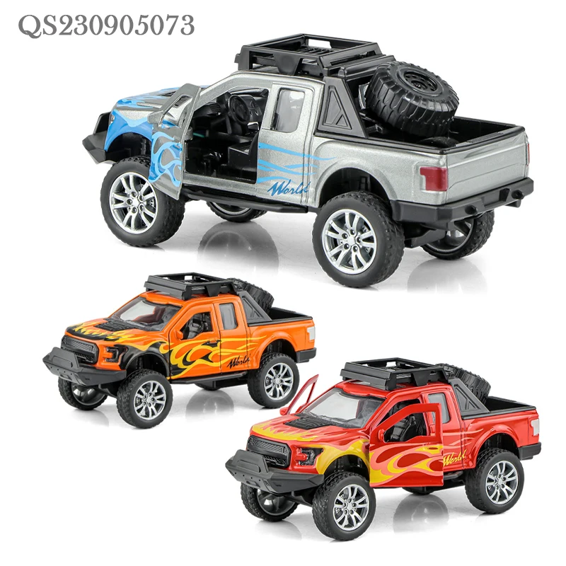 QS Factory Collection Simulation Alloy 1:32 Scale Kids Pull Back Opening Door Toy Car 3 Colors Metal Diecast Model Vehicle Toys