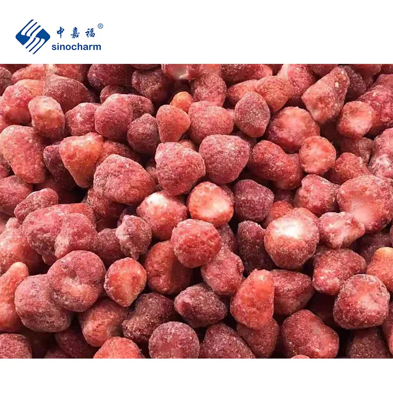 Sinocharm 25-35mm A13 Frozen Sweet Whole Strawberry Fruit HALAL Manufacture Wholesale Price 1kg IQF Strawberry