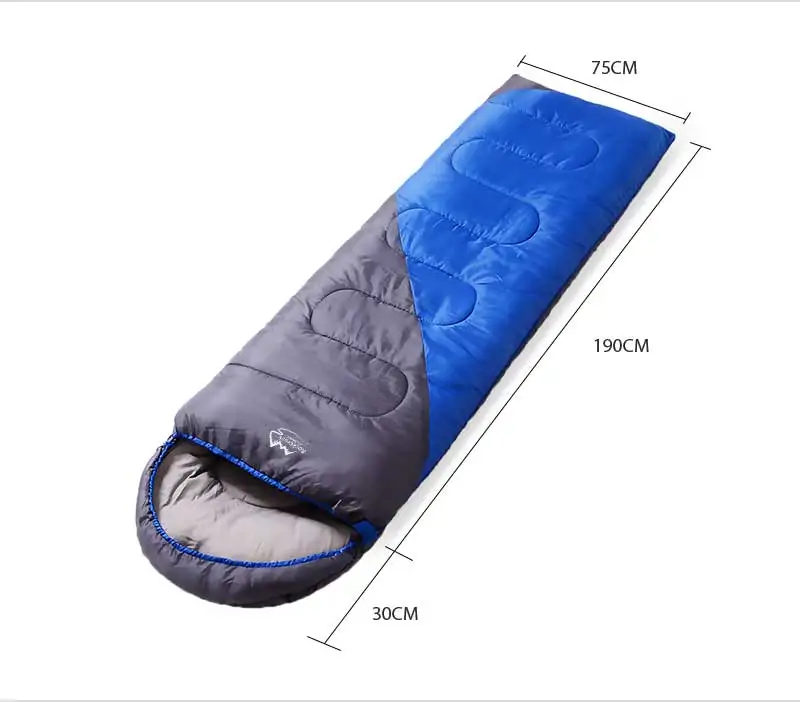 Good Quality 3 Seasons Outdoor Glamping Ultra Light Hollow Cotton Camping Single Adult Compact Envelope Sleeping Bags