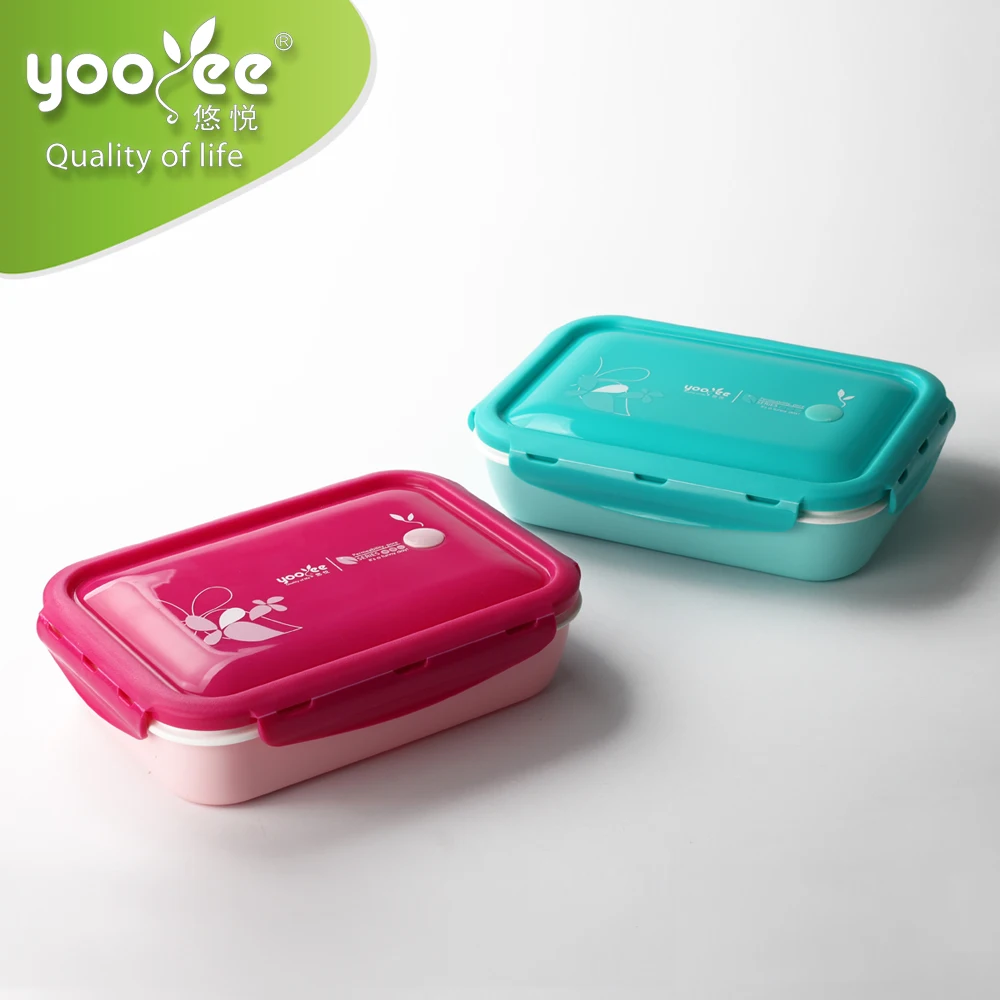 Food garde 5 compartments Hot Sale Cool Bulk  Lunch Boxes with lid for Adults with spoon