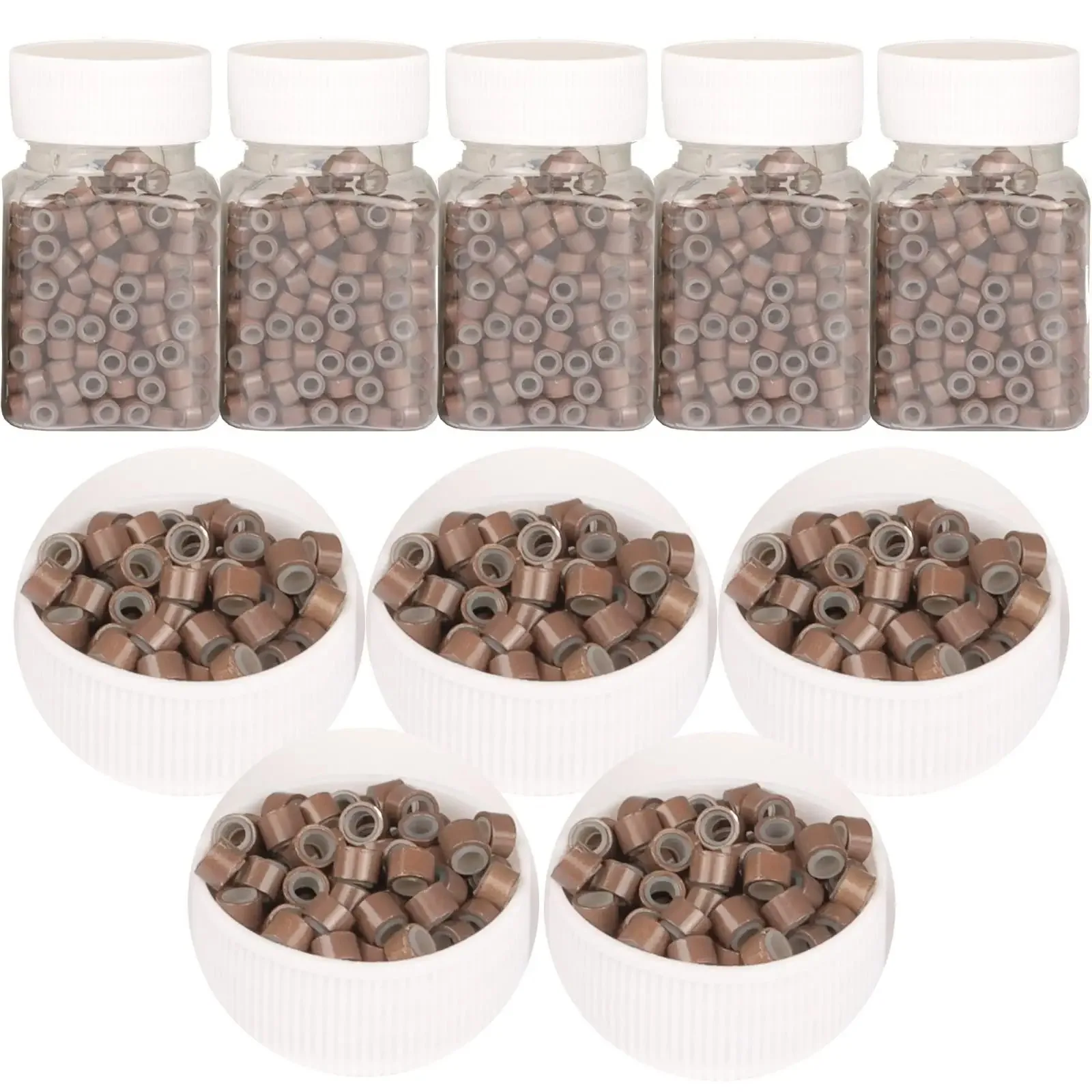 Factory Wholesale Hair Beads Hair Extension Beads Braid Accessories Beads Dreadlocks Colorful