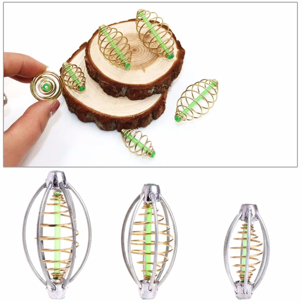 Wire Method Carp Fishing Feeder Swim Feeders Spring Lead Sinker