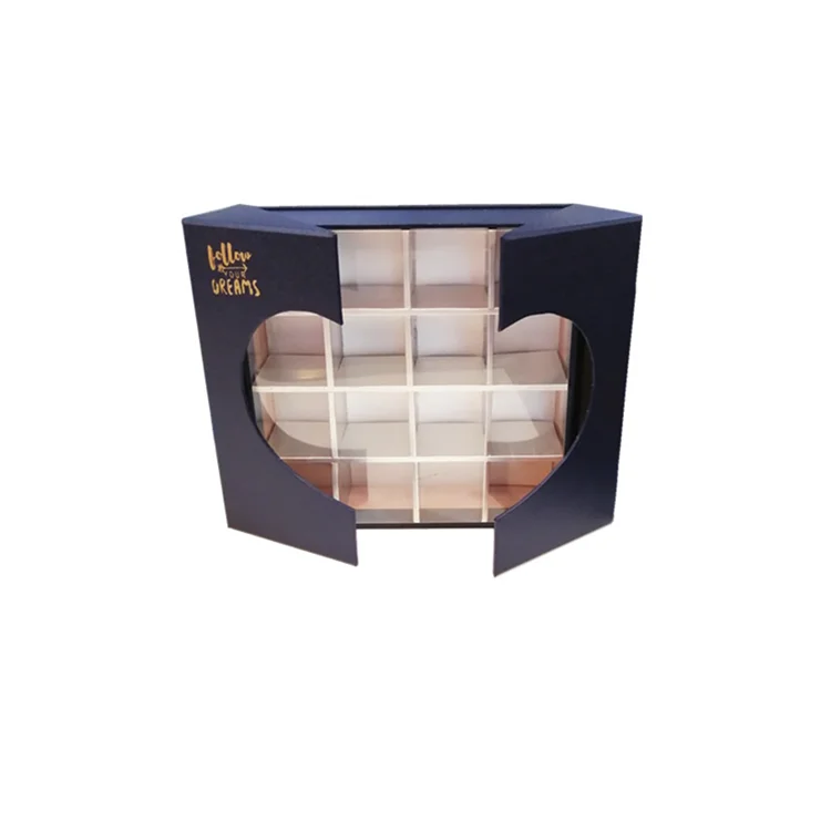 Magnetic Dividers Wholesale Bulk Macarons Handmade Chocolate Packaging Gift Cardboard Paper Box