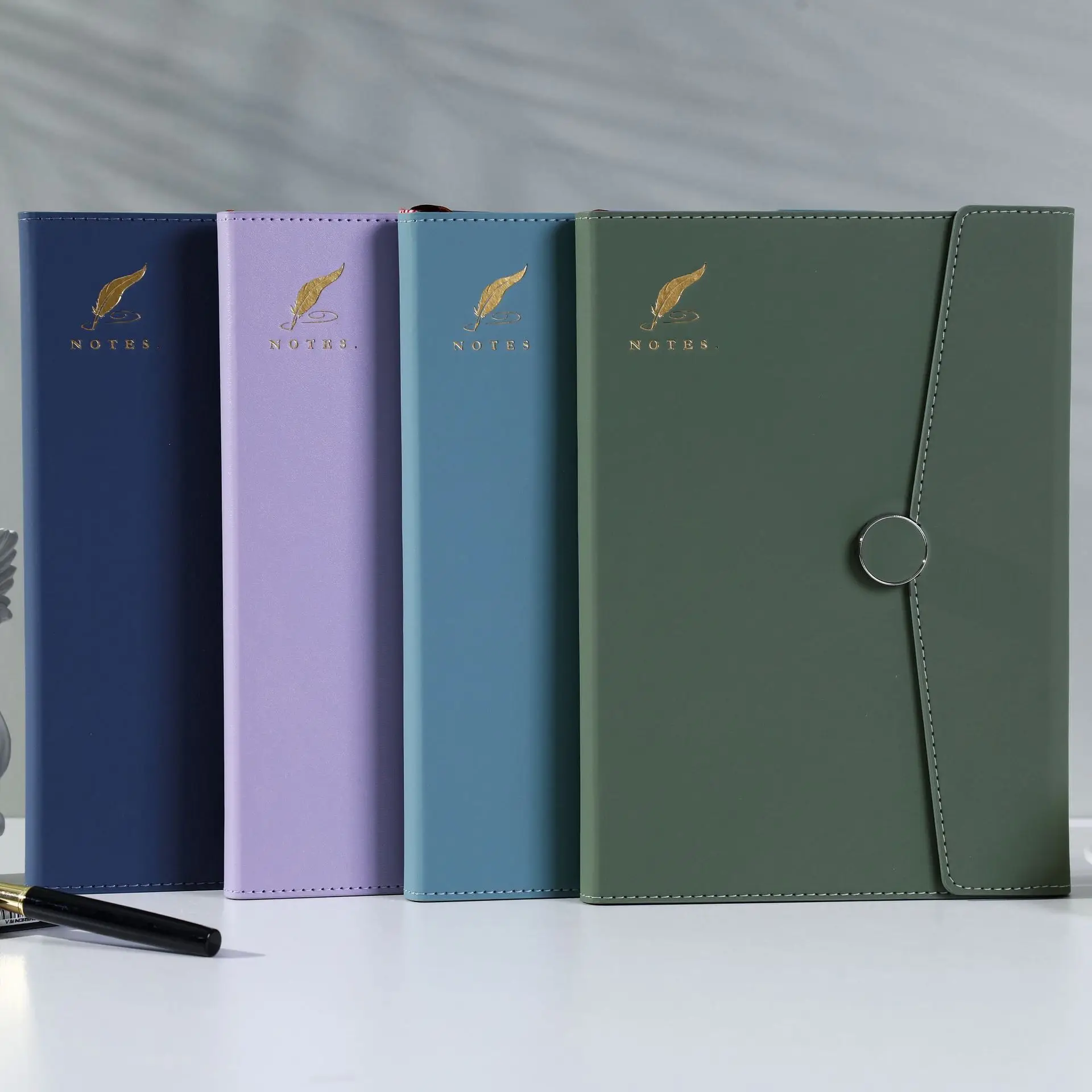 Cheap Bulk 2024 diary notebooks Eco Friendly papers wholesale agenda planner pu leather custom logo