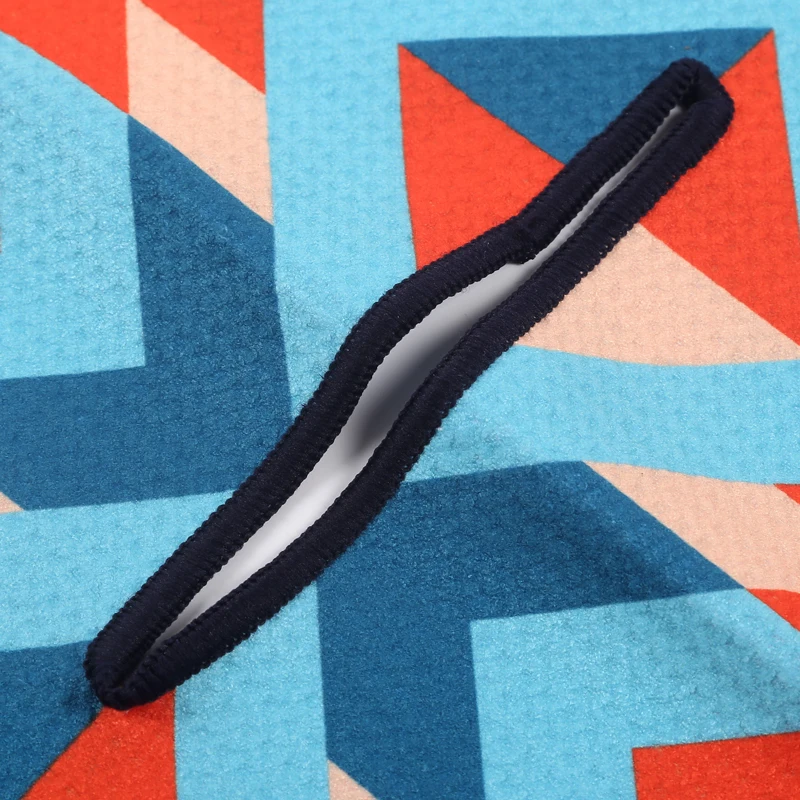 Factory price waffle custom printed golf towel with center slit