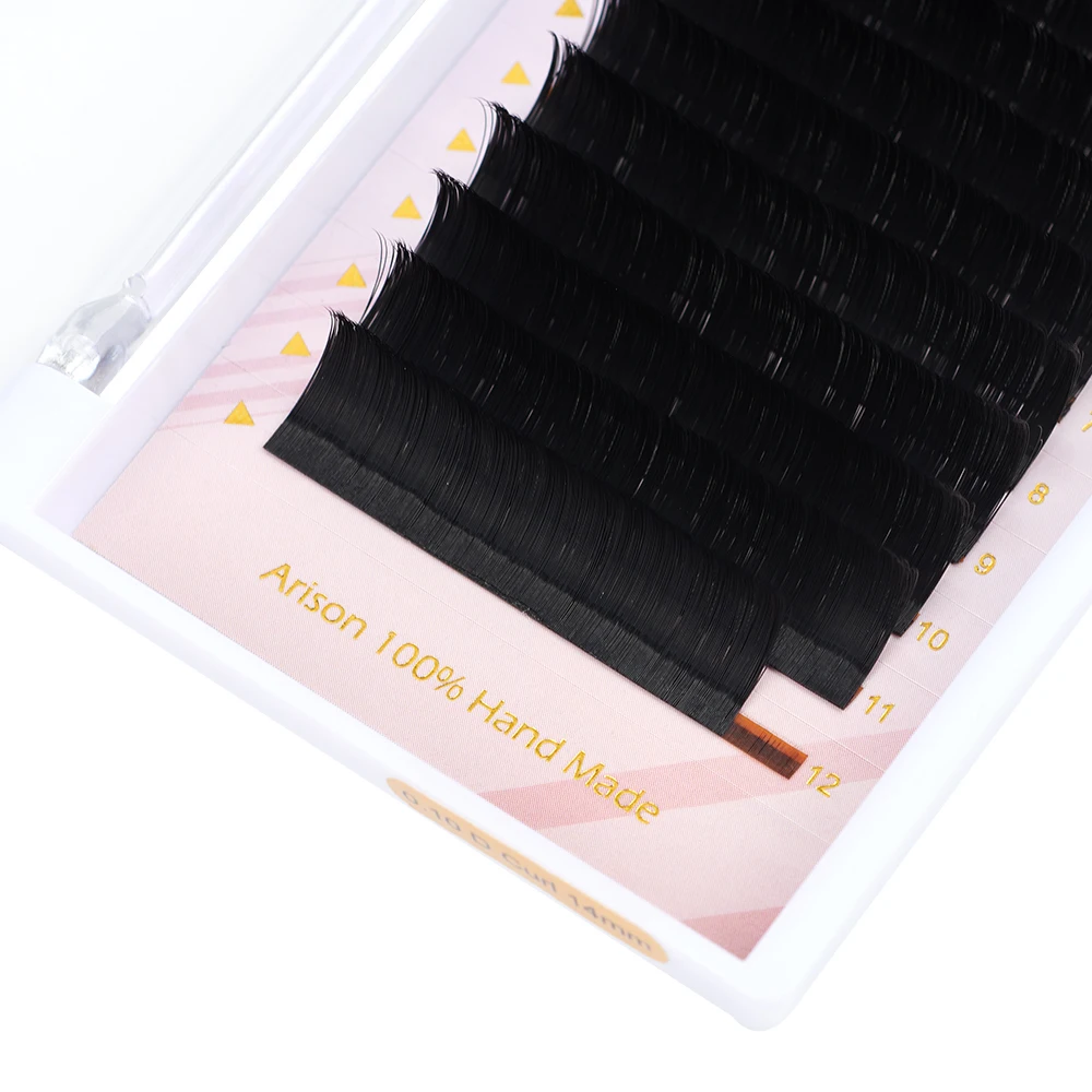 Matte Black 18mm Easy Fanning Lashes Blooming Russian Fan Mink Eyelashes Extension Professional