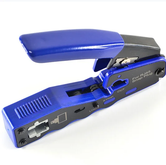 Compact RJ45 Pass Through Crimp Tool EZ Type RJ45 Crimping Tool For RJ45/RJ11 Plug