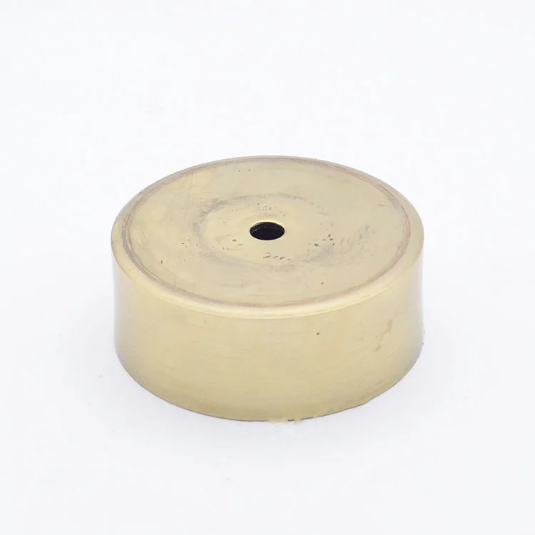 Pure brass lamp ancient chandelier arm fixed ceiling plate disc straight side flat cover floor lamp table lamp lighting fixture