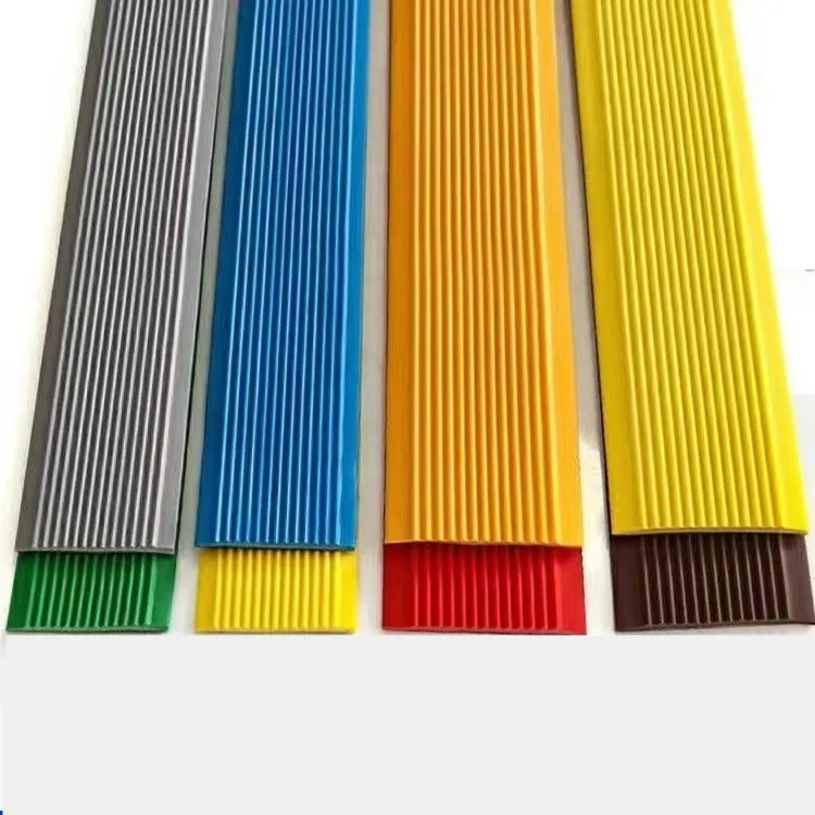 Direct factory extrusion PVC plastic rubber anti slip step stair nosing edge trim vinyl cove former plastic stair treads