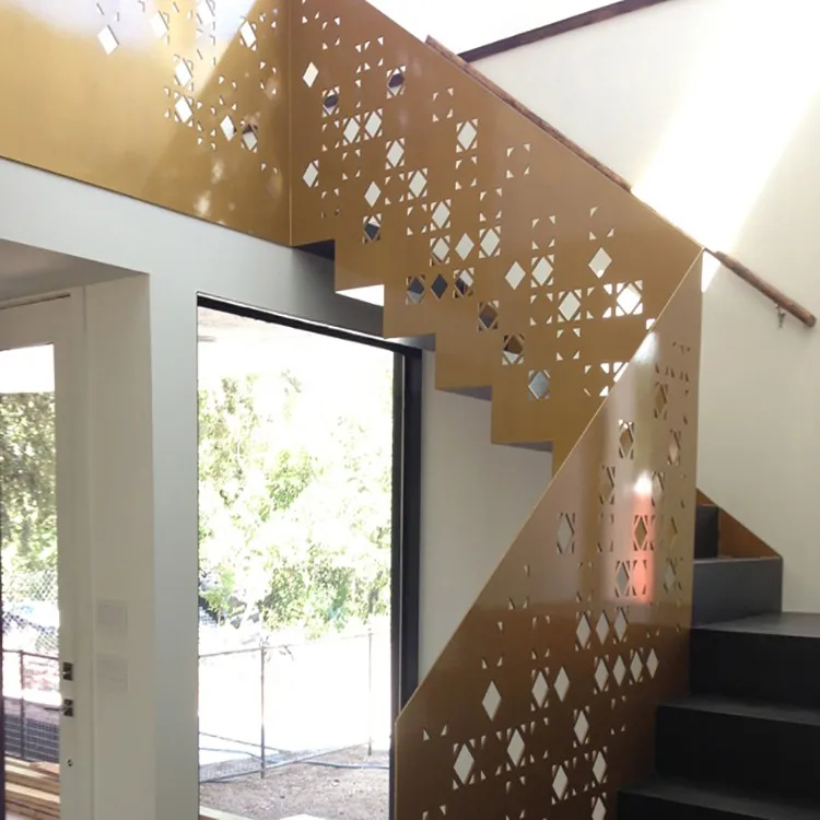 Hot Sale Laser Cut Metal Security Fence for Stairs and Balconies Elegant Design for Outdoor Spaces