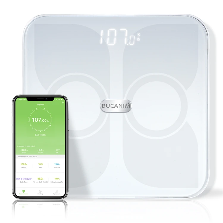 Famous Brand Automatic Distinguish Users Composition body fat scale body fat scale with analysis