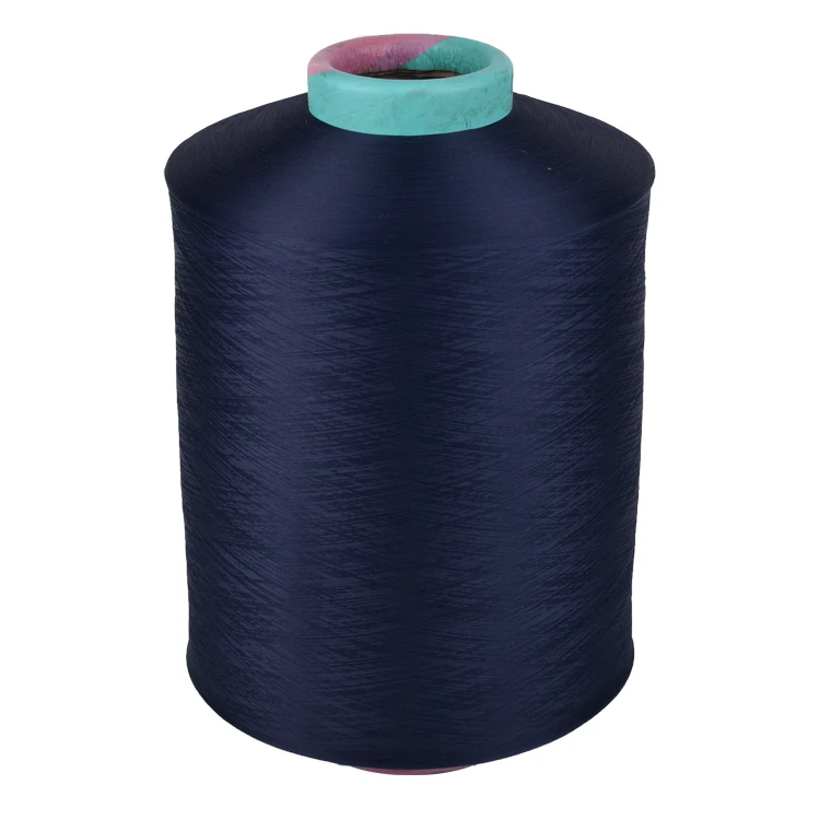 DTY 100% Polyester Textured Yarn Polyester Elastic Yarn For Socks Knitting