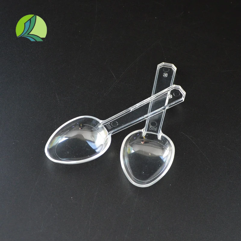 Direct supply PS 5ML E.O Sterile plastic Transparent Medicine Food Spoon