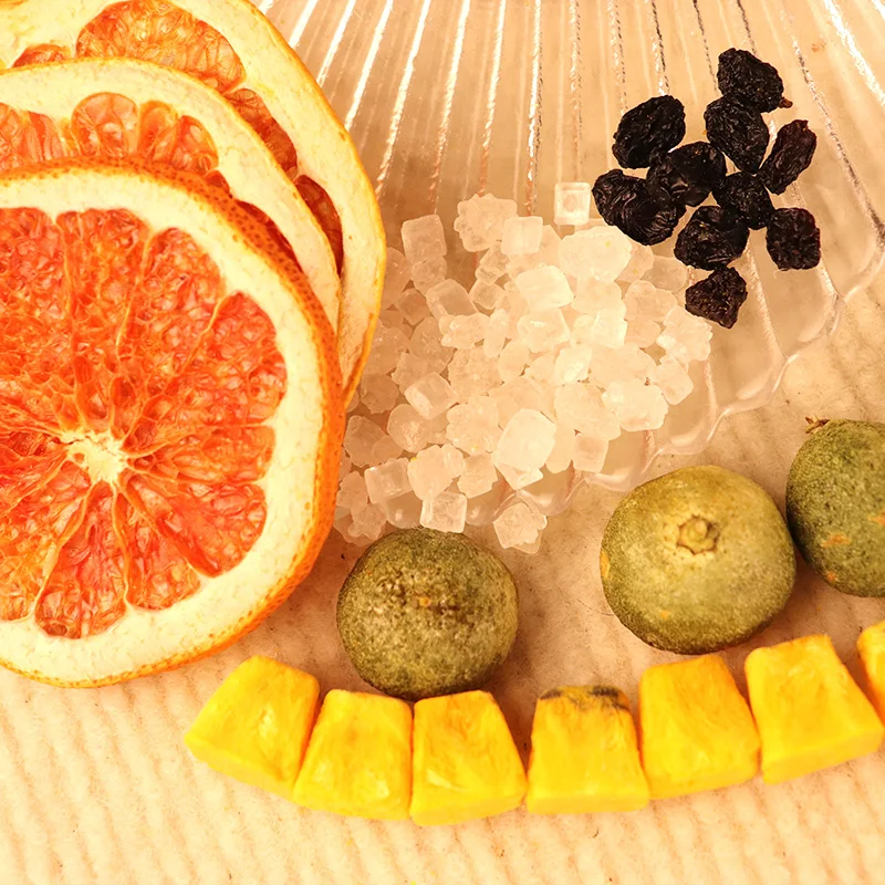 Green orange passion fruit grapefruit tea combination wholesale netred cold tea